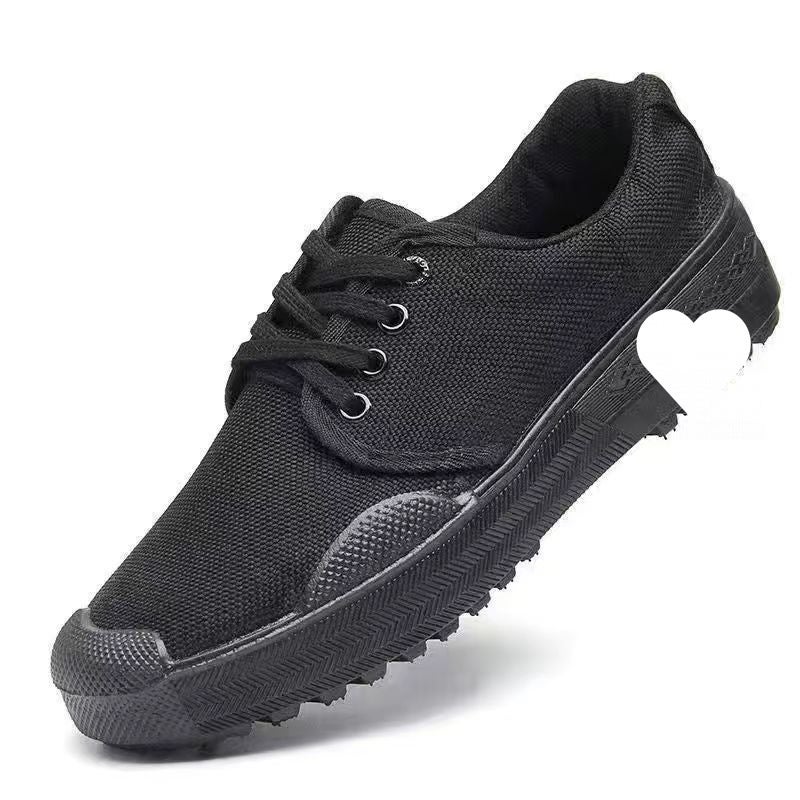 Liberation Shoes Men'S Construction Site Wear-Resistant Work Shoes Non-Slip Training Shoes Camouflage Rubber Shoes Dad Shoes - Image 1